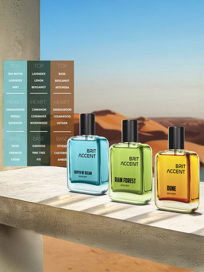 Depth Of Ocean + Rain Forest + Dune (50ml x 3)