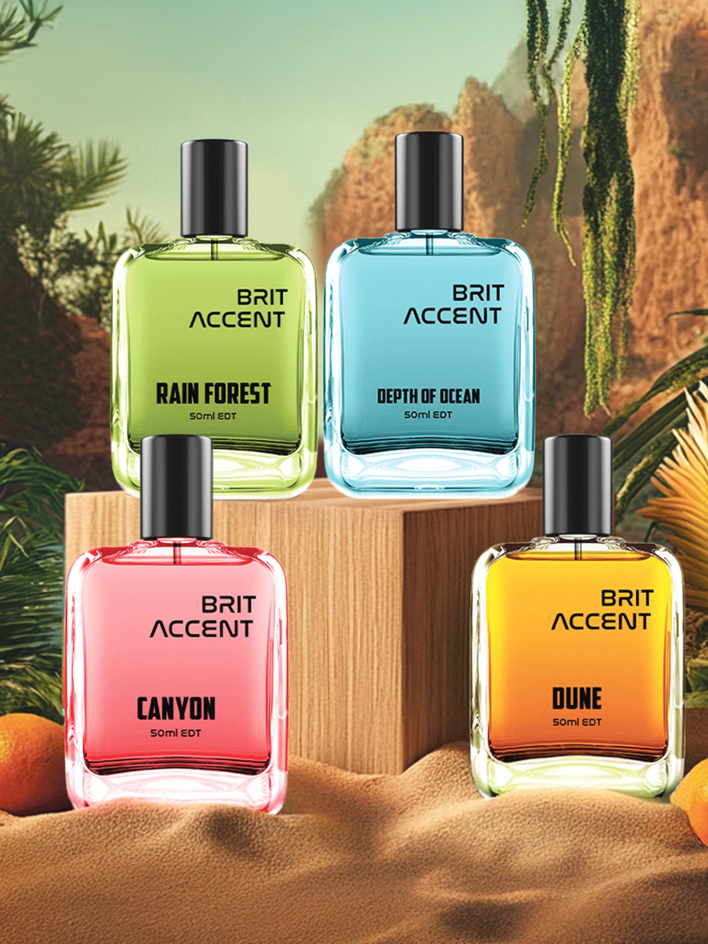 Depth Of Ocean + Rain Forest + Dune + Canyon (50ml x 4)